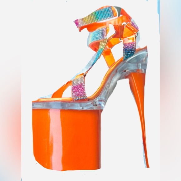 Bianca Rio rainbow Platform Heels - Picture 3 of 6
